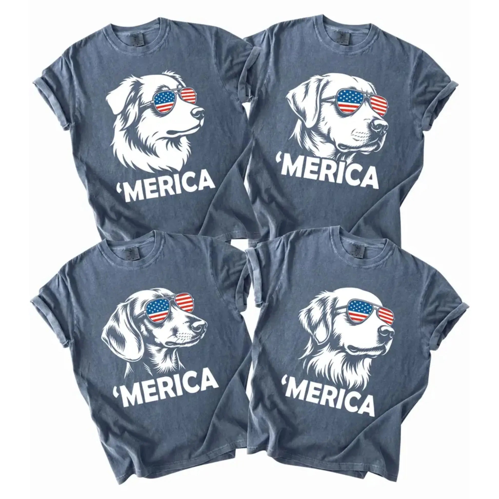 Patriotic Dog Lovers 4th of July Shirt - Funny Golden Retriever, Australian Shepherd, Labrador & Dachshund Tees for Independence Day Celebrations!