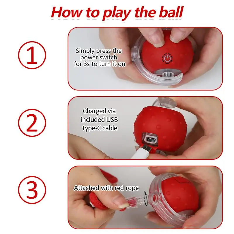 Automatic Interactive Cat Toy Ball - Fast Rolling, Chirping & Motion-Activated Fun for Indoor Cats